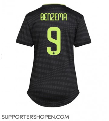 Real Madrid Karim Benzema #9 Tredje Matchtröja Dam 2022-23 Kortärmad
